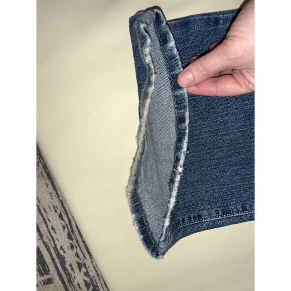 Levi's Womens Jeans 518 Super Low Boot Cut Blue Denim Medium Wash 13M 36X32 - Picture 8 of 12